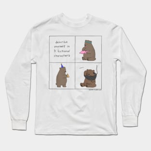 Three Fictional Characters Long Sleeve T-Shirt